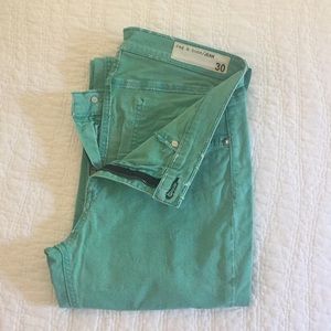 rag and bone teal skinny jeans